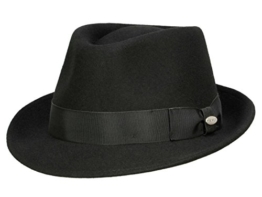 Mayser Troy Trilby Hut aus Wollfilz - schwarz 58 -