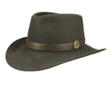 Mayser Windrose Wanderreiter Hut Fedora Filzhut - braun 57 -