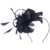McBURN Cila Sinamay Fascinator Haarschmuck Haarreifen Kopfschmuck Brautschmuck Brauthut für Damen Kopfschmuck Anlasshut Winter Sommer (One Size - blau) -