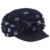 McBURN Punti Schirmkappe Damencap Lana Cotta für Damen Walkmütze Wintercap mit Futter Herbst Winter (One Size - blau) -