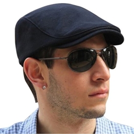 Minetome Unisex Damen Herren Buschhut Hunting Hut Barett Flatcap Golfmütze Schirmmütze Sportmütze Herrencap ( Navy Blau ) -