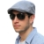 Minetome Unisex Damen Herren Buschhut Hunting Hut Barett Flatcap Golfmütze Schirmmütze Sportmütze Herrencap ( Hell Grau ) - 