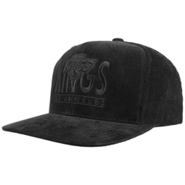 Mitchell & Ness Corduroy LA Kings Cap Snapback Basecap Baseballcap Kappe NHL Flatbrim Flat Brim pet base cap (One Size - schwarz) -