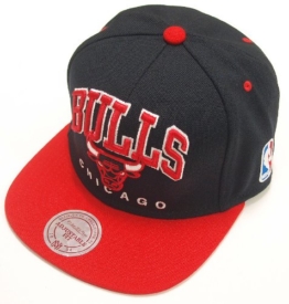 Mitchell & Ness Nuarc Chicago Bulls Snapback Cap Schwarz Rot -