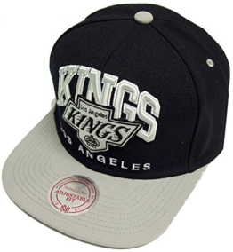 Mitchell & Ness Nuarc Los Angeles Kings Snapback Cap Schwarz Grau -