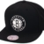 Mitchell & Ness Wool Solid Snapback - BROOKLYN NETS - Black, Size:ONE SIZE -