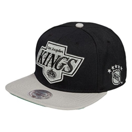 Mitchell & Ness XL2TSNP Snapback LA KINGS Black Grey, Size:ONE SIZE -