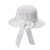 Miuno® Damen Sonnenhut Partyhut Stroh Hut Schleife H51092 (Weiß) - 