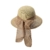 Miuno® Damen Sonnenhut Partyhut Stroh Hut Schleife H51051 (camel) - 