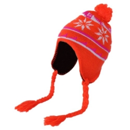 Mütze für Kinder Wintermütze Nepalmütze Norwegermütze Neon Trend Neu Unisex, Typ:Nepalmütze orange -