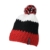 Myrtle Beach Damen Hakelmütze mit Bommel, red/black/white, One size, MB7940 rdbl -