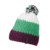 Myrtle Beach Damen Hakelmütze mit Bommel, purple/lime-green/white, One size, MB7940 puli -