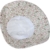 MYTEM-GEAR Breitkrempiger Damen Hut Sonnenhut Strandhut mit Perlenband und Blumenmuster (57 cm, weiß) - 
