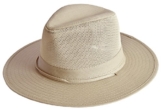 MYTEM-GEAR Herren Ripstop Australierhut Buschhut Safarihut Mütze Hut Outdoor mit Kinnband und Mesheinsatz (58 cm, stein) -