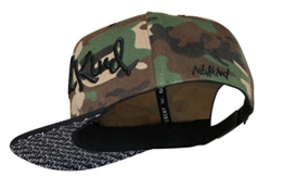 Nebelkind Camouflage Snapback Cap mit verdrehtem Schirm onesize unisex -