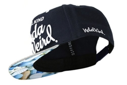 Nebelkind Snapback Cap dunkelblau mit verdrehtem Schirm onesize unisex -