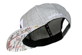 Nebelkind Snapback Cap grau mit Berliner U-Bahn Netz / Berlin Netzplan onesize unisex -