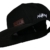 Nebelkind Snapback Cap schwarz schlicht Schirm aus synthetischem Leder onesize unisex - 