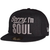 New Era 59Fifty Cap - SORRY I'M SOUL denim schwarz - 7 1/8 -