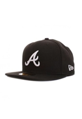 New Era 59Fiftys Cap - ATLANTA BRAVES - Black-White, Size:7 -