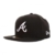 New Era 59Fiftys Cap - ATLANTA BRAVES - Black-White, Size:7 -