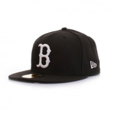 New Era 59Fiftys Cap - BOSTON RED SOX - Black-White, Size:7 -