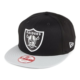 New Era 9FIFTY Oakland Raiders Snapback Cap - Super Snap NFL - Schwarz-Grau - S/M -