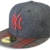 NEW ERA Baseball Cap 59FIFTY NY Yankees Neyyan Plaid Denim black scarlet Gr. 7 1/8 -
