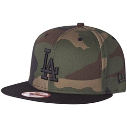 New Era Camo Crown 9Fifty Snapback LA DODGERS Camo Schwarz, Size:M/L -