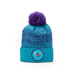 New Era Charlotte Hornets NBA '17 Pom Beanie Mütze, teal/dark purple -