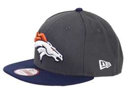 New Era EMEA 9Fifty Snapback DENVER BRONCOS Dunkelgrau Blau, Size:M/L -