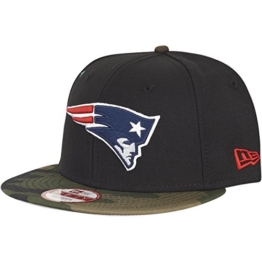 New Era EMEA 9Fifty Snapback NEW ENGLAND PATRIOTS Schwarz Camouflage, Size:S/M -