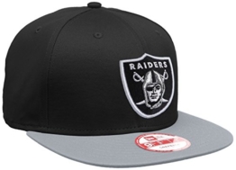 New Era Erwachsene Baseball Cap Mütze NFL 9 Fifty Block Oakland Raiders Snapback, Dark Captain Blue, S/M, 10879529 -