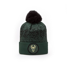 New Era Milwaukee Bucks NBA '17 Pom Beanie Mütze, good land green/cream -