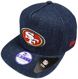 New Era San Francisco 49ers A-Frame NFL Denim Snapback Cap Youth Kappe 9fifty -