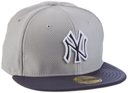 New Era Schirmmütze Yankee Diamond Reverse 59-Fifty, Grau, 7.25, 80102210 -