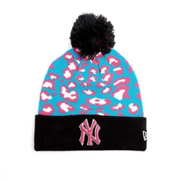 New Era Team Leopard Bommelmütze - NY YANKEES - Multicolor, Size:ONE SIZE -