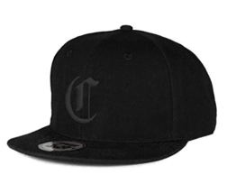 New Unisex Snapback Mütze Cap Gothic 3D C Flexfit Baseball Kappe Damen Herren HUT (C Got Black Black) -
