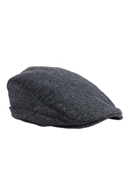 next Herren Karierte Mütze Mit Schirm Normale Passform Blue/Grey S -