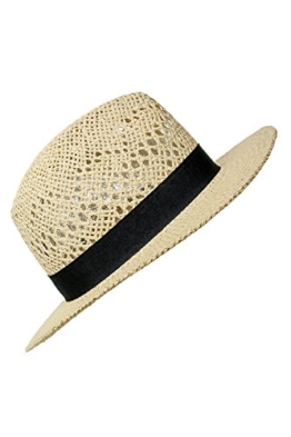 Only Damen Strohhut Panama-Hut Sonnenhut Sonnenschutz (One Size, Cloud Dancer) -