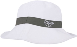 Original 2stoned Strandhut L.A. Beach Hat in Weiss mit dunkelgrauem Hutband Größe S/M 56cm -