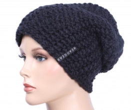 Oversize - Häkelbeanie One Size,Navy -