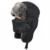 Padgene Fliegermütze Trappermütze Unisex Fellmütze warme Wintermütze Polarmütze mit atmungsaktiven Ohrenklappen in 6 Farben für Erwachsene (Schwarz) -