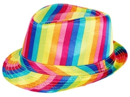 Paillettenhut Pailettenhut Pailletten Hut Disco-Hut Clubstyle Partyhut Trilby Hut Blink Fedora Bogart Glitzerhut Glitter von Alsino, Farbe wählen:TH-66 bunt -