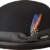 Palmdale Melone Wollfilzhut Hut Filzhut Wollhut Bowler Herrenhut Damenhut Outdoorhut Stetson Wollfilzhut Filzhut (M/56-57 - schwarz) -