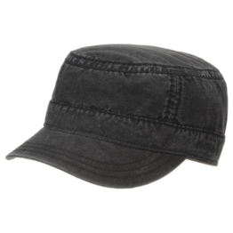 Parker Cotton Army Cap Stetson Militarycap Urbancap (XL/60-61 - schwarz) -