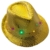 Partyhut Palliettenhut mit Lichteffekten per Knopfdruck in verschiedenen Farben ideal für Fasching (Gelb) - 