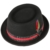 Pennsylvania Woolfelt Pork Pie Porkpie Hut Herrenhut Wollfilzhut Filzhut Fedora Stetson Hüte Porkpie (M/56-57 - schwarz) - 