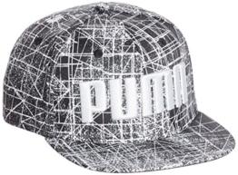 Puma ESS Flatbrim Cap - puma white-aop, Größe:ADULT -