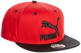 Puma LS ColourBlock SnapBack - barbados cherry-puma black, Größe:ADULT -
